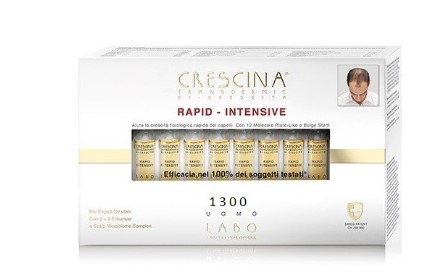 Crescina Rapid Intensiv Ricrescita 1300 Uomo - 40 fiale da 3,5 millilitri